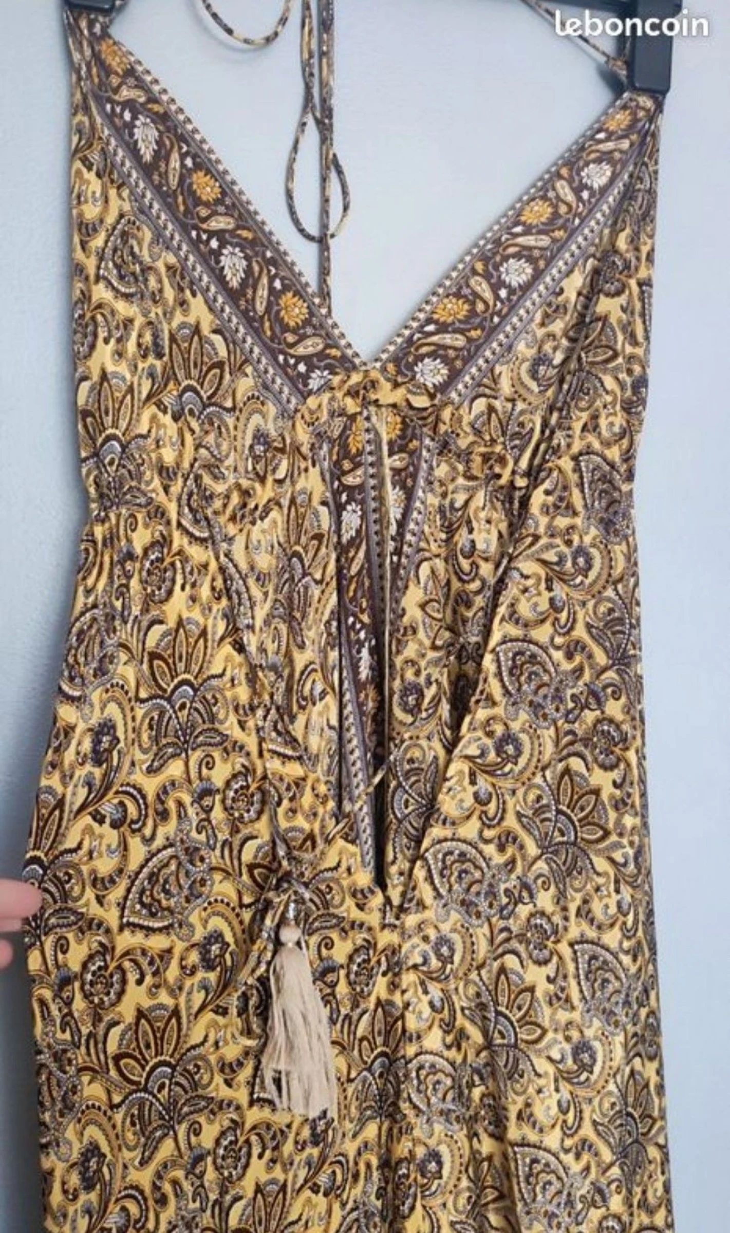 Lange Boheemse Indiase jurk - Verstelbaar open rug – photo 5